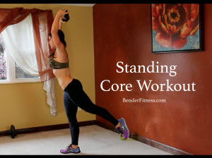standing core workout