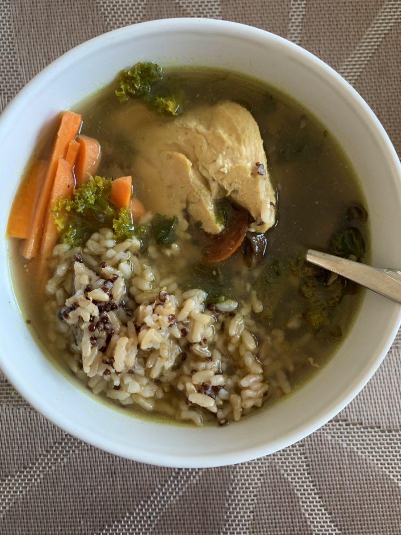 Ginger Chicken Broth Bowl Recipe Bender Fitness