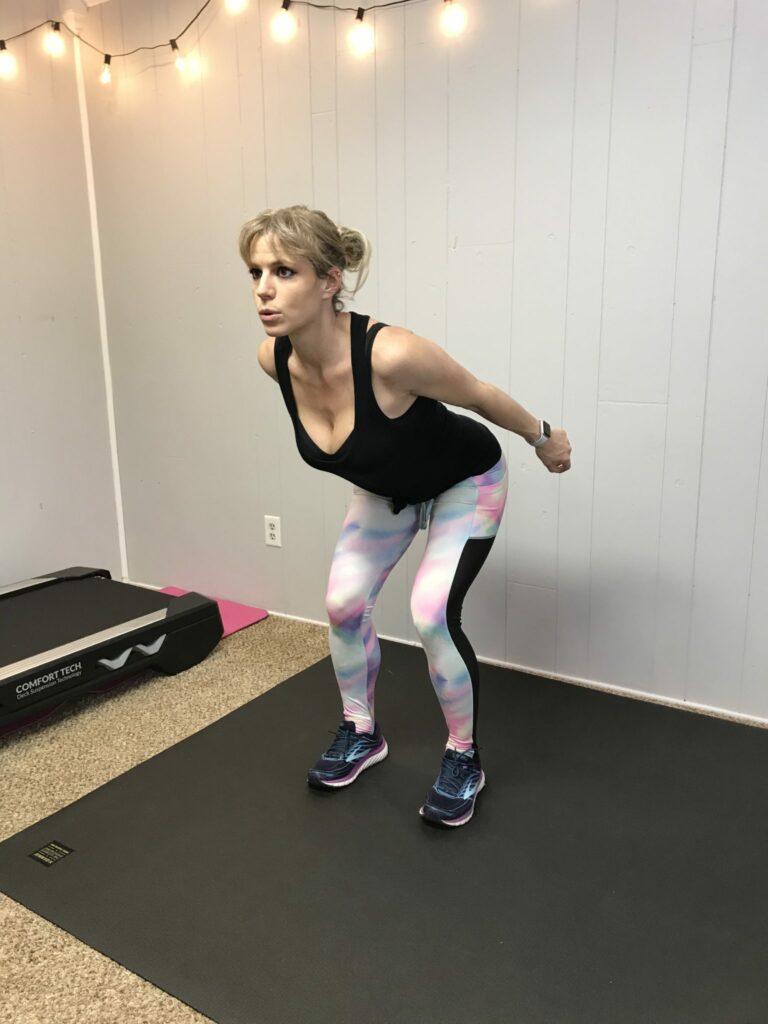 Exercise demonstration photo tutorial